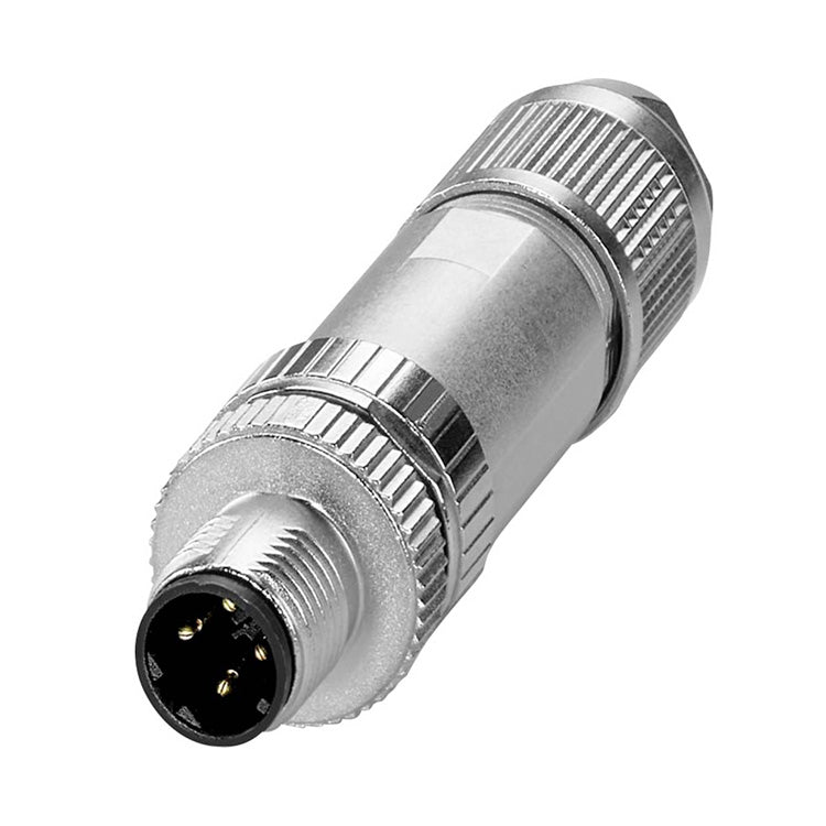 M12 Stecker für Kabel männlich D-kodiert