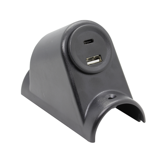 Usb ladestation in haltestange